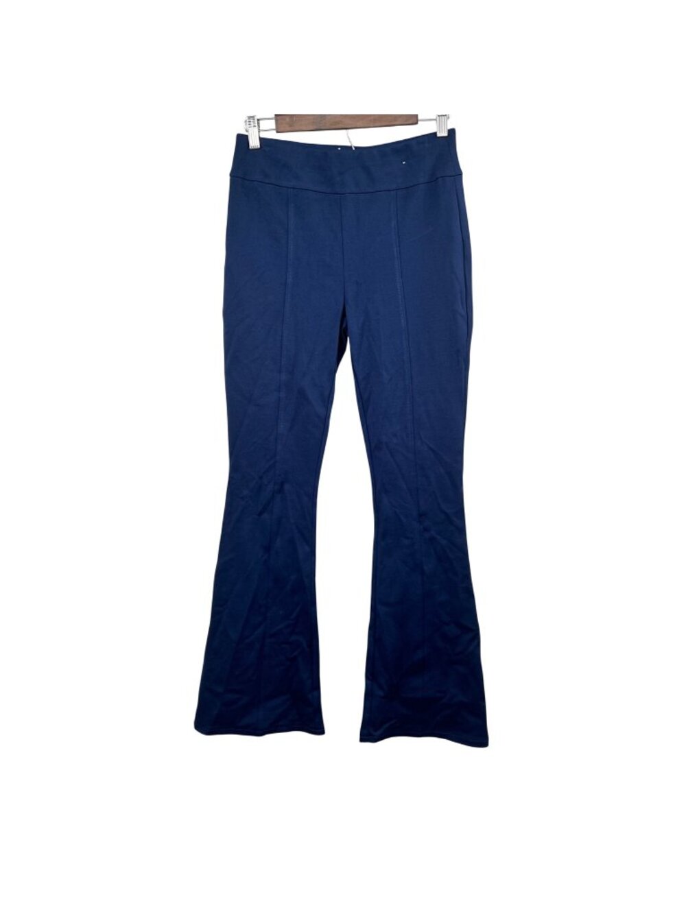 Dear Scarlett Magic Flare Leg Pants Pull On Blue Womens Size Medium New